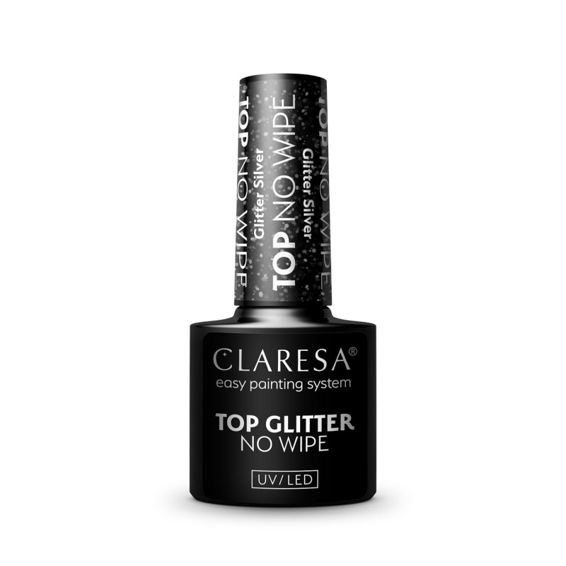 Claresa - Top No Wipe Glitter Silver -5g