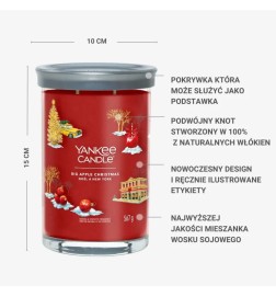 Yankee Candle Świeca Zapachowa Tumbler z 2 Knotami Big Apple Christmas