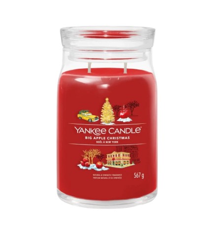 Yankee Candle Świeca Zapachowa Słoik Duży Big Apple Christmas