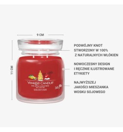 Yankee Candle Świeca Zapachowa Słoik Średni Big Apple Christmas