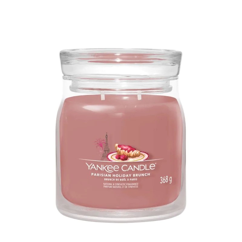 Yankee Candle Świeca Zapachowa Słoik Średni Parisian Holiday Brunch