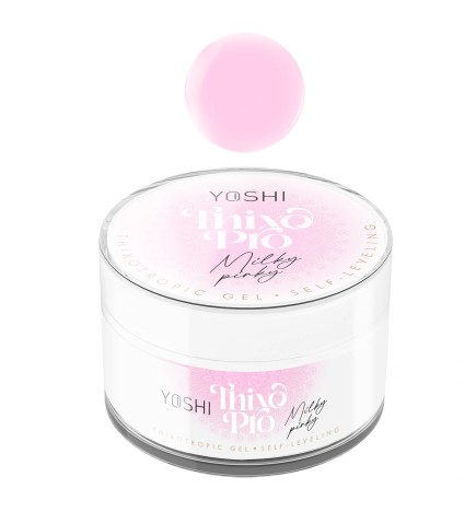 Yoshi - Żel Samopoziomujący UV/LED Thixo Pro Milky Pinky 50 ml