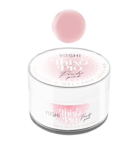 Yoshi - Żel Samopoziomujący UV/LED Thixo Pro Powder Pink 50 ml