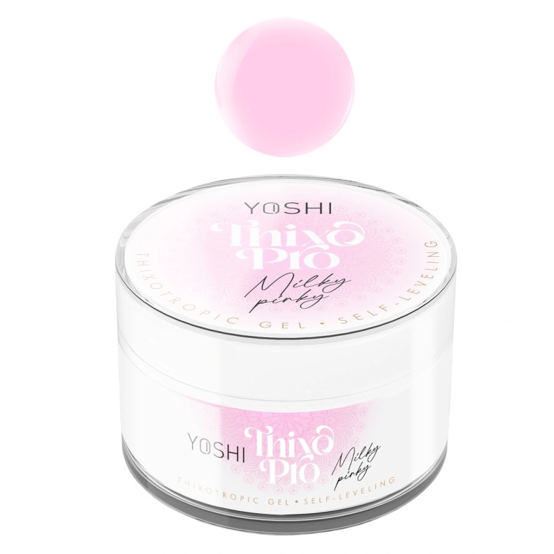 Yoshi - Żel Samopoziomujący UV/LED Thixo Pro Milky Pinky 15 ml