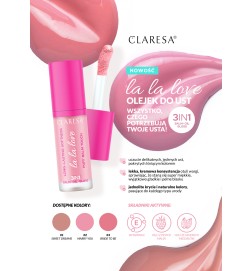 Claresa Kremowy Olejek Do Ust Creamy Lip Oil La La Love 01 Sweet Dreams 7 G