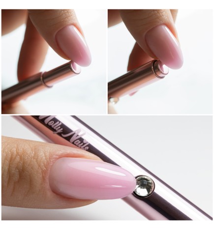 Molly Nails Pędzelek Do Zdobień Automatyczny Round Pro Art Rose Gold 7 Mm Nr 7