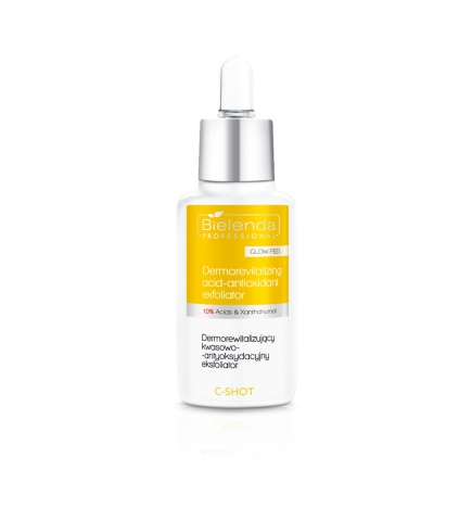 Bielenda C-Shot Dermorewitalizujący Kwasowo-Antyoksydacyjny Eksfoliator 10% Glow Peel, 30ml