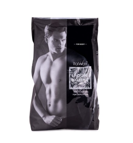 Wosk Italwax Pour Homme Black Film Wax W Dropsach Do Depilacji Dla Mężczyzn 1kg