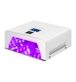 Lampa UV LED OCHO NAILS PRO X23 180W metalowa biała lustrzane wnętrze