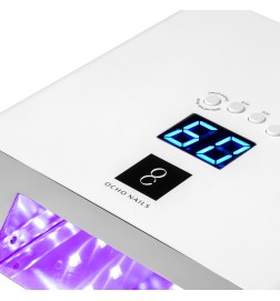 Lampa UV LED OCHO NAILS PRO X23 180W metalowa biała lustrzane wnętrze