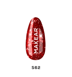 Makear Lakier Hybrydowy S62 Red Star 8Ml