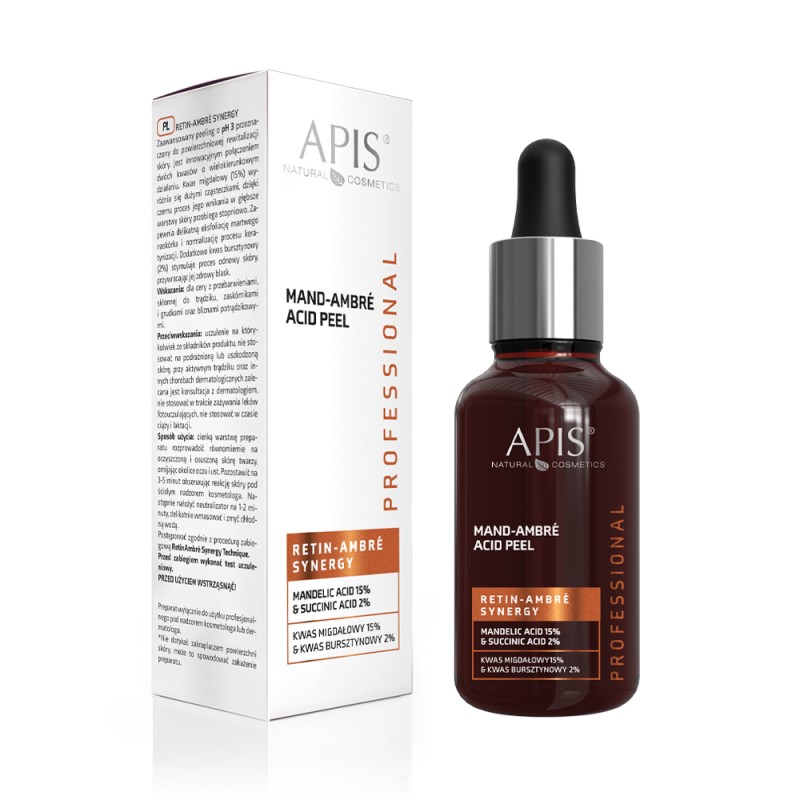 Apis Retin- Ambre Synergy Gly-Ambré Acid Peel Kwas Migdałowy 15% & Kwas Bursztynowy 2% /30 Ml