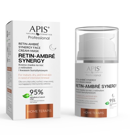 Apis Retin- Ambre Synergy Home Terapis Kremo-Maska Na Noc Z Retinolem I Kwasem Bursztynowym /50 Ml