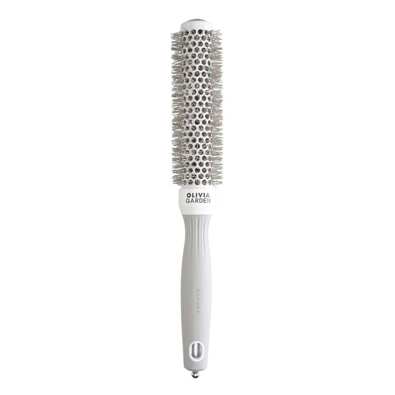 Olivia Garden Szczotka Expert Blowout Speed Wavy Bristles White&Grey Do Suszenia I Modelowania Włosów Biało Szara 25 Mm