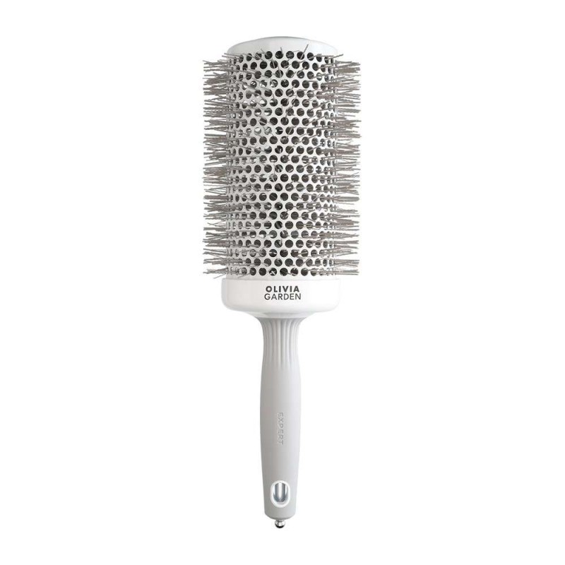 Olivia Garden Szczotka Expert Blowout Speed Wavy Bristles White&Grey Do Suszenia I Modelowania Włosów Biało Szara 65 Mm