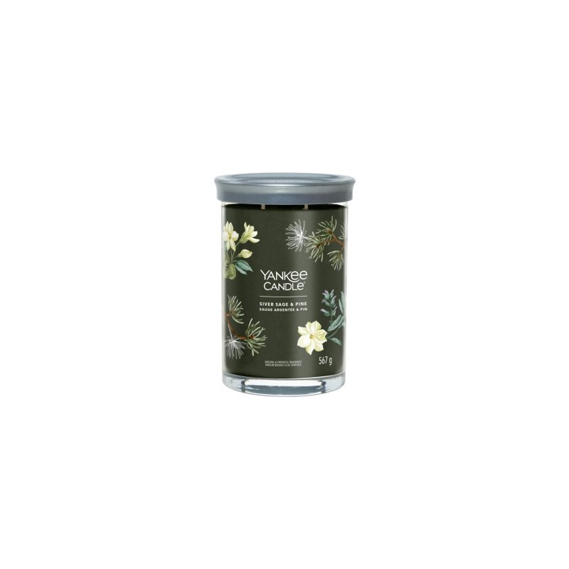 Yankee Candle Duży Tumbler Z Dwoma Knotami Signature Silver Sage & Pine