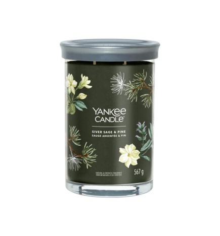 Yankee Candle Duży Tumbler Z Dwoma Knotami Signature Silver Sage & Pine