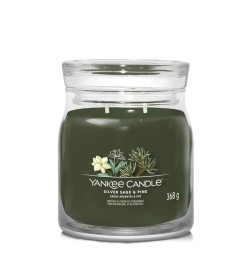 Yankee Candle Świeca Zapachowa Słoik Średni Silver Sage & Pine