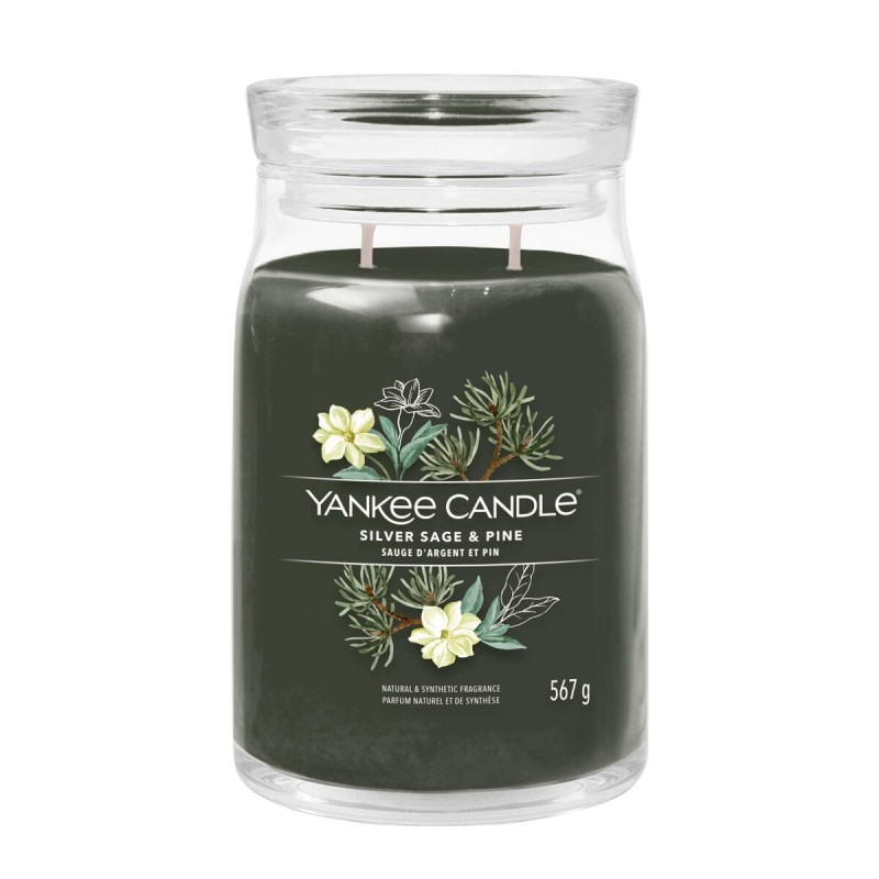 Yankee Candle Świeca Zapachowa Słoik Duży Silver Sage & Pine