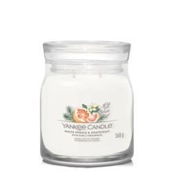 Yankee Candle Świeca Zapachowa Słoik Średni White Spruce & Grapefruit