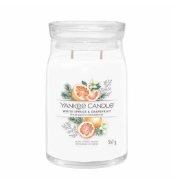 Yankee Candle Świeca Zapachowa Słoik Duży White Spruce & Grapefruit