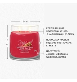 Yankee Candle Świeca Zapachowa Słoik Średni Sparkling Cinnamon