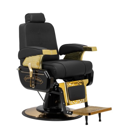 Hair System Fotel barberski MT-91 Złoto Czarny