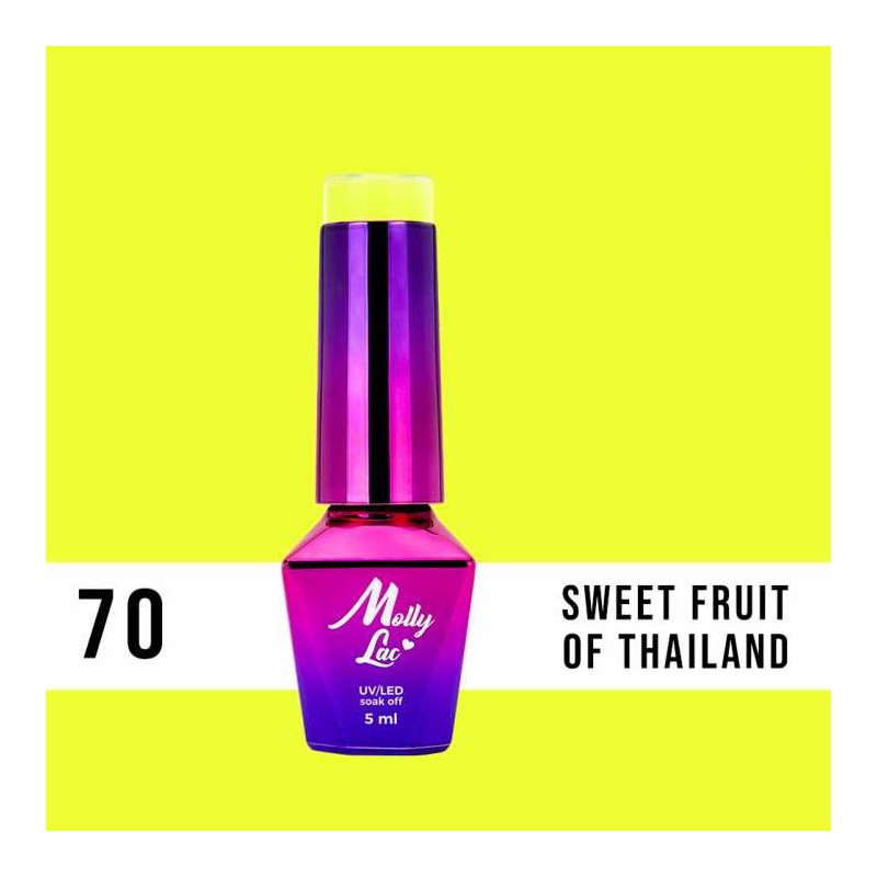 Lakier Hybrydowy MollyLac Women in Paradise Sweet Fruit Of Thailand Nr.70 5ml