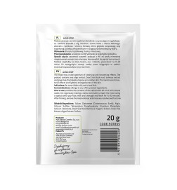 Apis Acne-Stop Maska Algowa Dla Cery Trądzikowej Z Bambusem, Zieloną Herbatą I Czarnym Błotem Z Morza Martwego / 20 G