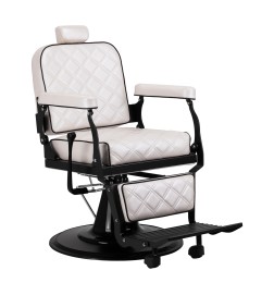 Fotel Barberski Carlos extra Perłowy