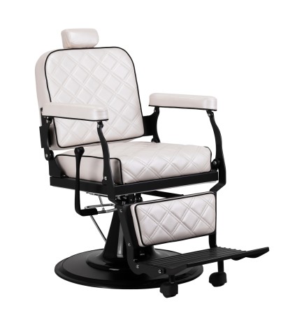 Fotel Barberski Carlos extra Perłowy