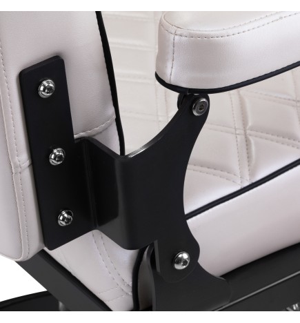 Fotel Barberski Carlos extra Perłowy