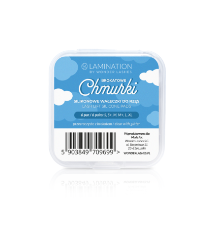 Wonder Lashes Wałeczki Brokatowe Chmurki 6 Par