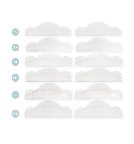 Wonder Lashes Wałeczki Brokatowe Chmurki 6 Par