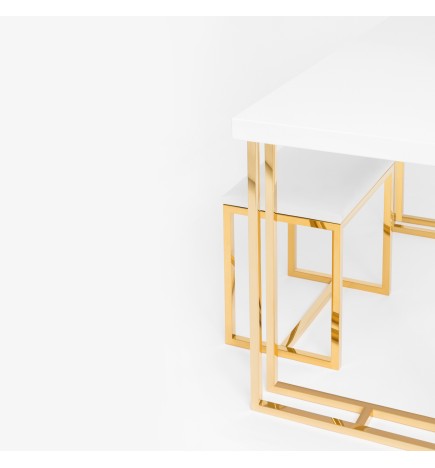 Taboret Agnes Czarny