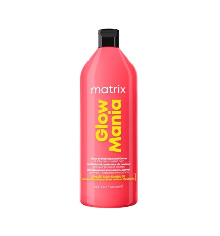 Matrix Glow Mania, Odżywka Nabłyszczająca Do Włosów Koloryzowanych,1000 ml