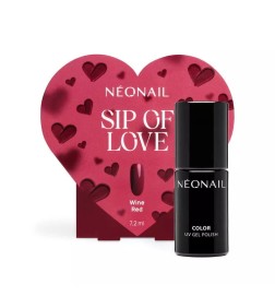 NeoNail Zestaw Sip Of Love Lakier Hybrydowy Wine Red 7,2 ml