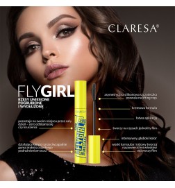 Claresa Flygirl Tusz Do Rzęs Podkręcająco-Wydłużający I Zwiększający Objętość 10 G