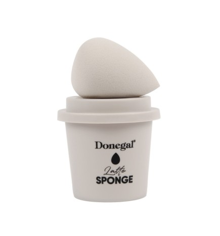 Donegal Latte Sponge - Gąbeczka Do Makijażu W Zestawie Z Etui