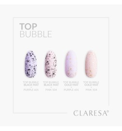 Claresa Top Bubble Black Matt No Wipe -5g