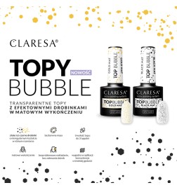 Claresa Top Bubble Black Matt No Wipe -5g