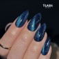 Slowianka - Top Coat No Wipe Flash Cat Eye Blue 10g