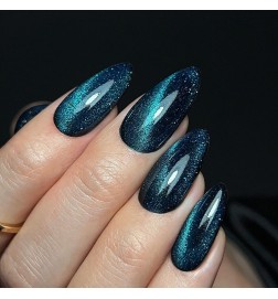 Slowianka - Top Coat No Wipe Flash Cat Eye Blue 10g