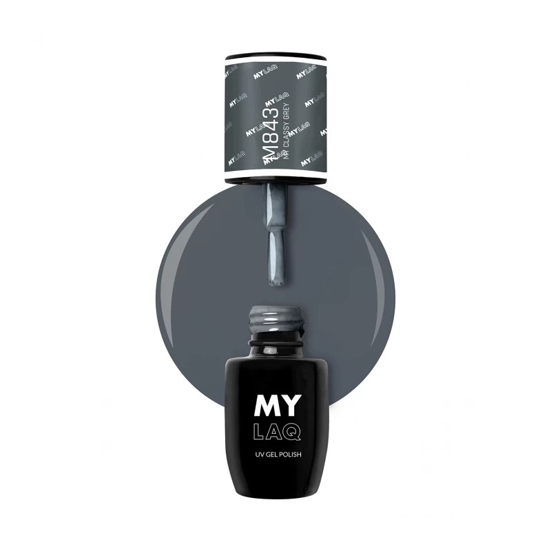 Lakier Hybrydowy MyLaq M843 My Classy Grey 5ml