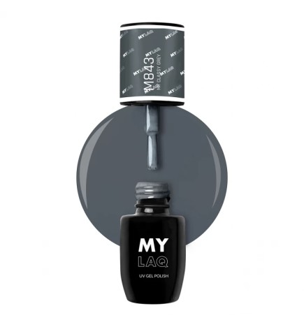 Lakier Hybrydowy MyLaq M843 My Classy Grey 5ml