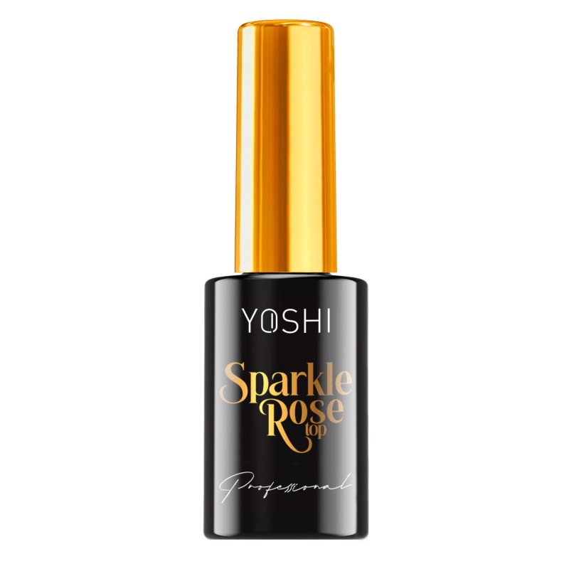 Yoshi - Uv Top Do Lakierów Hybrydowych Sparkle Rose 10ml