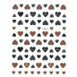 Naklejki Do Paznokci Cienkie Samoprzylepne Nail Art Sticker Brown Nr Z-D4214