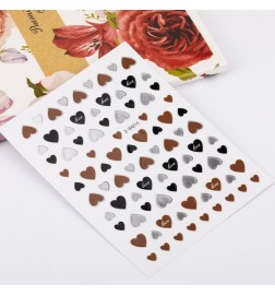 Naklejki Do Paznokci Cienkie Samoprzylepne Nail Art Sticker Brown Nr Z-D4214