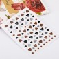 Naklejki Do Paznokci Cienkie Samoprzylepne Nail Art Sticker Brown Nr Z-D4214