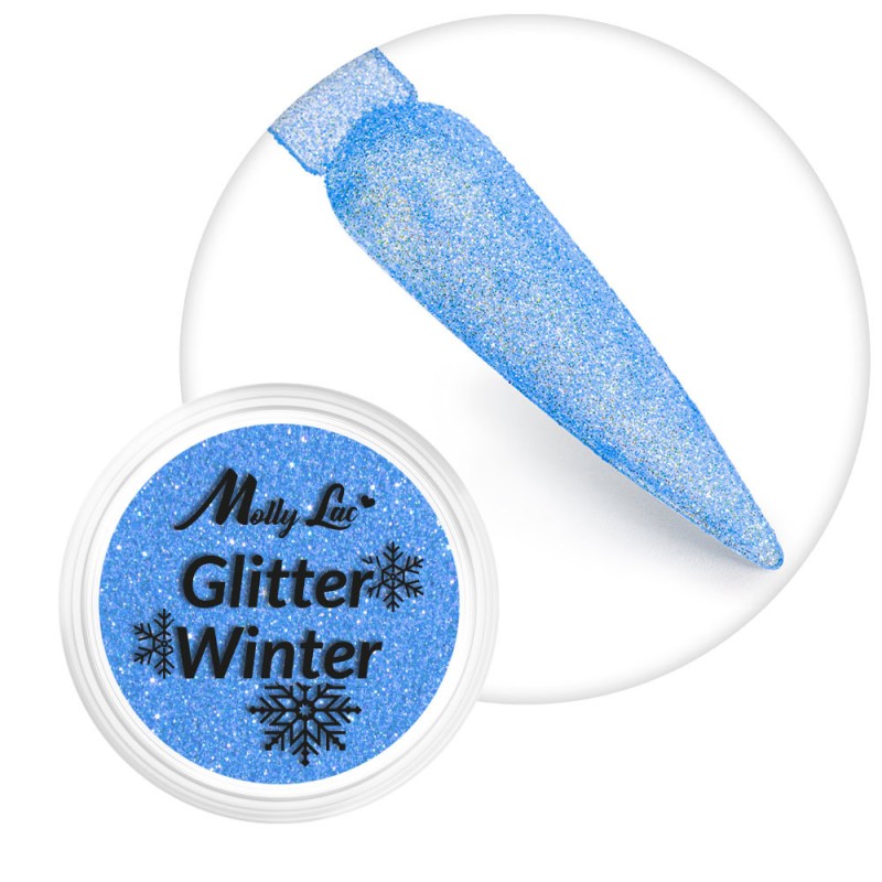 MollyLac Pyłek Do Paznokci Glitter Winter 1g Nr 6